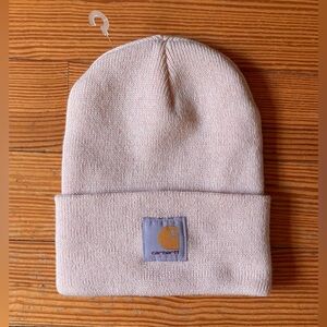 NWOT Carhartt Knit Cuffed Beanie in Light Pink